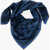 Alexander McQueen Silk Foulard With All-Over Skulls Blue