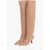 3JUIN Over-The-Knee Leather Boots With Point Toe 6Cm Beige