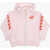 OFF-WHITE KIDS Hoodie Sweatshirt With Off Logo Print Pink