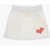 OFF-WHITE KIDS Solid Color Sweat Mini Skirt With Drawstring Waist White