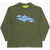 OFF-WHITE KIDS Long Sleeve Crew-Neck T-Shirt With Front Print Military Green