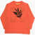 OFF-WHITE KIDS Long Sleeve Crew-Neck T-Shirt With Glitter Print Orange