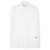 Alexander Wang ALEXANDER WANG BUTTON UP LONG SLEEVE SHIRT WITH APPLE PATCH LOGO CLOTHING WHITE