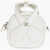 COURRÈGES Leather Loop Mini Bag With Silver Detail White