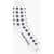 Alexander McQueen All-Over Skulls Embroidered Long Socks Black & White