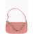BY FAR Crocodile Effect Leather Rachel Mini Bag With Silver-Tone Ch Pink