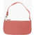 BY FAR Textured Leather Rachel Shoulder Bag Pink
