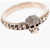 Alexander McQueen Microstudded Skull Brass Ring With Crystals Silver