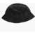 STAND STUDIO Solid Color Faux Leather Vida Bucket Hat Black