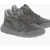 Alexander McQueen Lace-Up Sensory Suede Sneakers Gray