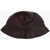 STAND STUDIO Solid Color Faux Leather Vida Bucket Hat Burgundy