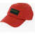 Kenzo Paris Cotton Baseball Cap With Embroidered Logo Red