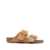 Birkenstock BIRKENSTOCK ARIZONA BOLD SHEARLING WITH NATURAL LEATHER SHOES BROWN