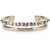 Alexander McQueen Studded Open Bracelet SILVER