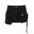 THE ATTICO 'Fay' Black Mini-Skirt With Oversized Cargo Pockets In Denim Woman Black