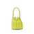 Marc Jacobs 'The Leather Bucket' Mini Yellow Handbag With Drawstring And Front Logo In Hammered Leather Woman YELLOW