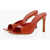 THE SADDLER Printed Leather Sandals Heel 10 Cm Red