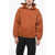 UNTITLED ARTWORKS Patch Pocket Fleeced Cotton Hoodie Brown