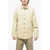 Diesel Logoed-Buttons Cotton Stretch S-Doves Overshirt Beige