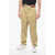 Palm Angels Pants With Contrasting Bands And Coulisse Beige