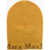 Max Mara Sfilata Wool And Cashmere Balaclava With Contrasting Logo Yellow