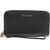 Michael Kors Leather Wallet With Zip Closure Black