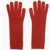 Max Mara Solid Color Wool And Cashmere Conio Gloves Red