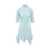 Givenchy GIVENCHY Transparent Ruffle Aqua Marine Dress BLUE