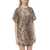 In The Mood For Love IN THE MOOD FOR LOVE Dress with Sequins and Leopard Print BROWN