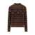 LANEUS Laneus Jacquard Sweater BROWN