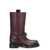 Burberry BURBERRY SADDLE LEATHER BOOTS BURGUNDY