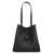 Fendi Fendi Fendi Origami Pebbled Leather Tote Black