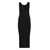Pinko Pinko Francoforte Ribbed Knit Midi Dress BLACK