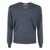 FILIPPO DE LAURENTIIS Filippo De Laurentiis Royal Merino Long Sleeves V Neck Sweater Clothing BLUE