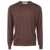 FILIPPO DE LAURENTIIS Filippo De Laurentiis Royal Merino Long Sleeves Crew Neck Sweater Clothing BROWN