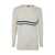 MD75 MD75 STRIPED ROUND NECK PULLOVER CLOTHING WHITE