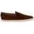 TOD'S Suede Slip-On With Rafia Insert COCONUT