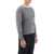 Thom Browne Placed Baby Cable 4-Bar Cotton Sweater LT GREY