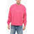 BONSAI Lightweight Cotton Crew-Neck Sweatshirt Pink