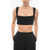 THE ATTICO Knitted Cropped Top Black