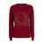 Max Mara MAX MARA BARI - Wool and cashmere sweater with embroidery RED