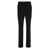 TOTÊME Black Flared Tailored Pants In Viscose Blend Woman Black