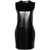 Saint Laurent Saint Laurent Leather Mini Dress Black