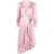 ZIMMERMANN Zimmermann Silk Wrap Midi Dress PINK