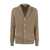 Brunello Cucinelli BRUNELLO CUCINELLI Pure cotton ribbed cardigan with metal button fastening BISCUITS