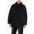 STAND STUDIO Single-Breasted Teddy Coat With Flush Pockets Black
