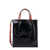 Marni Leather handbag with bicolor motif Black