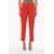 Burberry Wool Straight Fit Pants Red