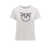 Pinko Pinko Quentin Decorative Inserts Crew-Neck T-Shirt WHITE