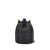 Marc Jacobs 'The Leather Bucket' Mini Black Handbag With Drawstring And Front Logo In Hammered Leather Woman BLACK
